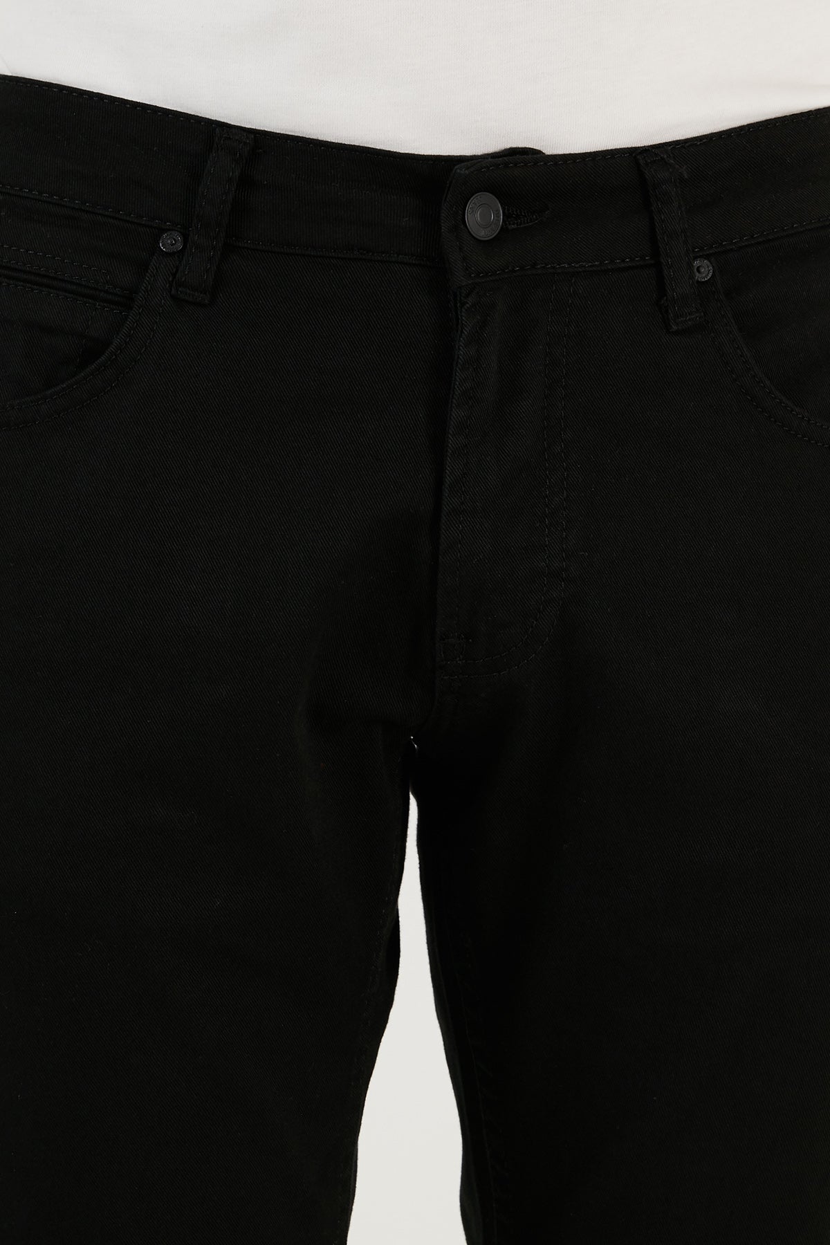 Buratti Pamuklu Normal Bel Regular Fit Boru Paça Jeans Erkek Kot Pantolon 2210J57PARMA SİYAH