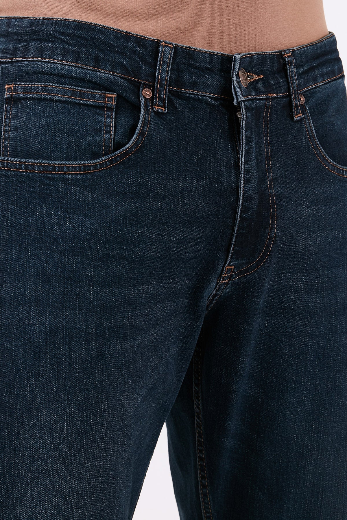 Buratti Pamuklu Yüksek Bel Comfort Fit Boru Paça Jeans Erkek Kot Pantolon 4400J65TEXAS LACİVERT