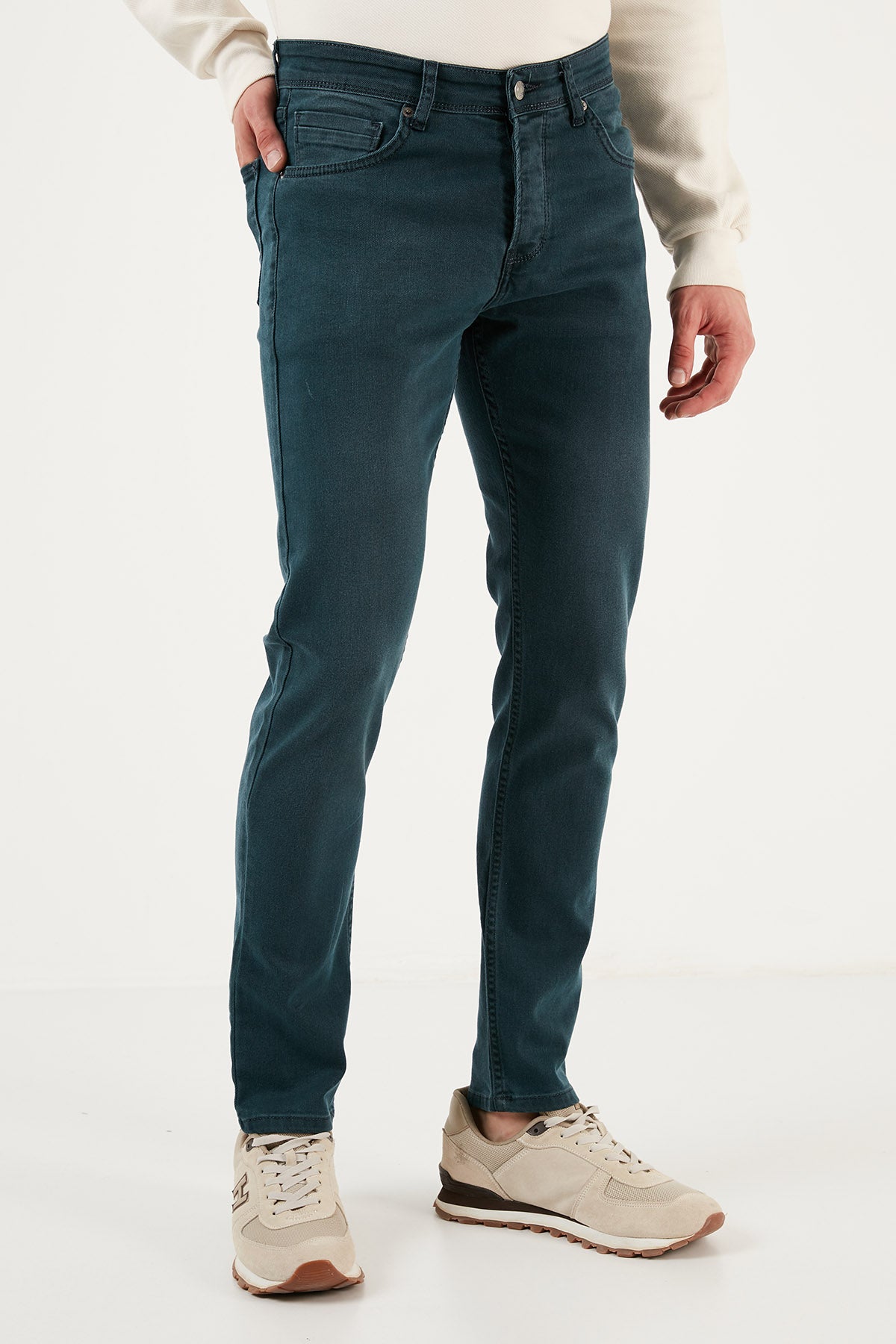 Buratti Pamuklu Normal Bel Regular Fit Jeans Erkek Kot Pantolon 6440303 PETROL