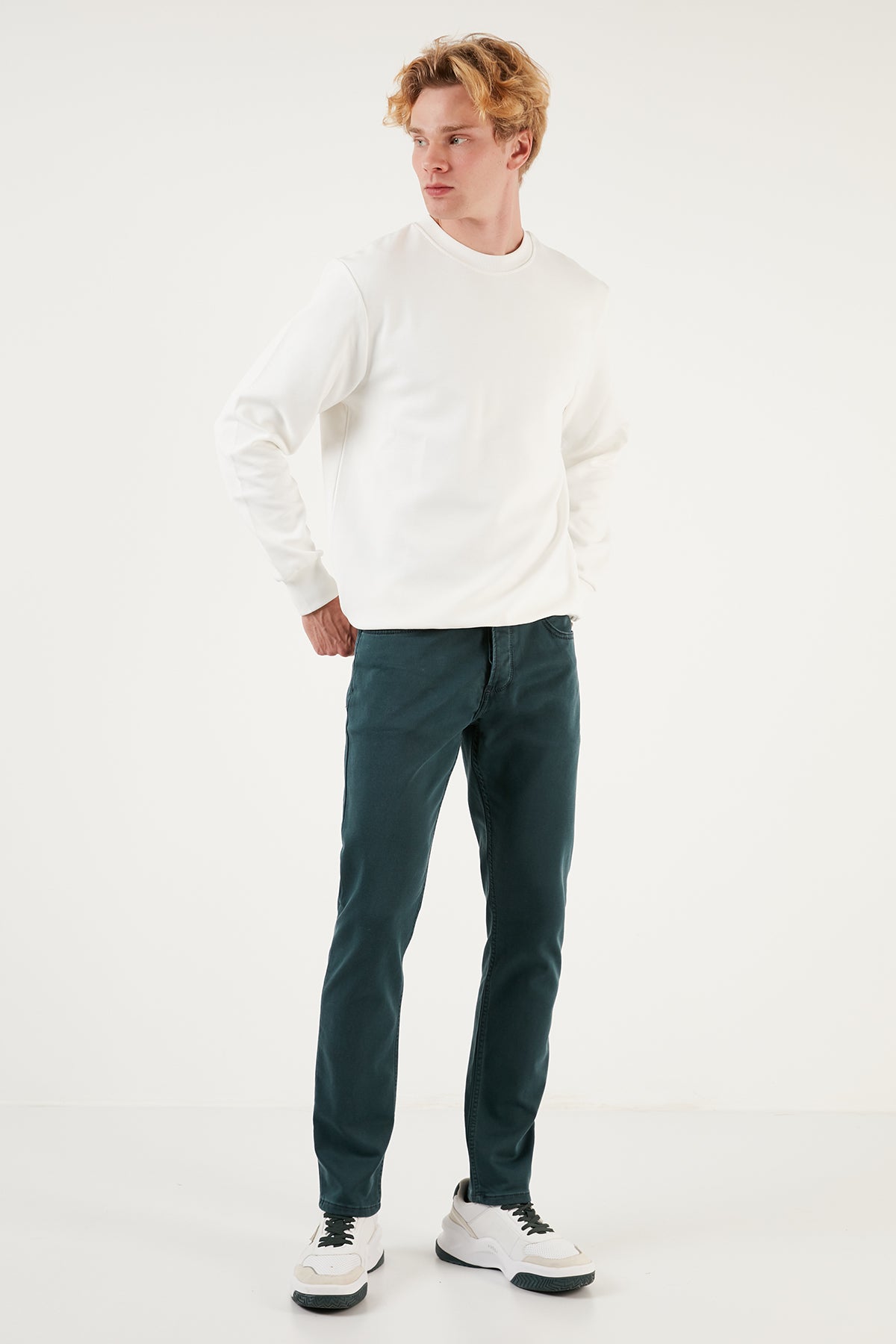 Buratti Pamuklu Normal Bel Regular Fit Jeans Erkek Kot Pantolon 6440304 PETROL