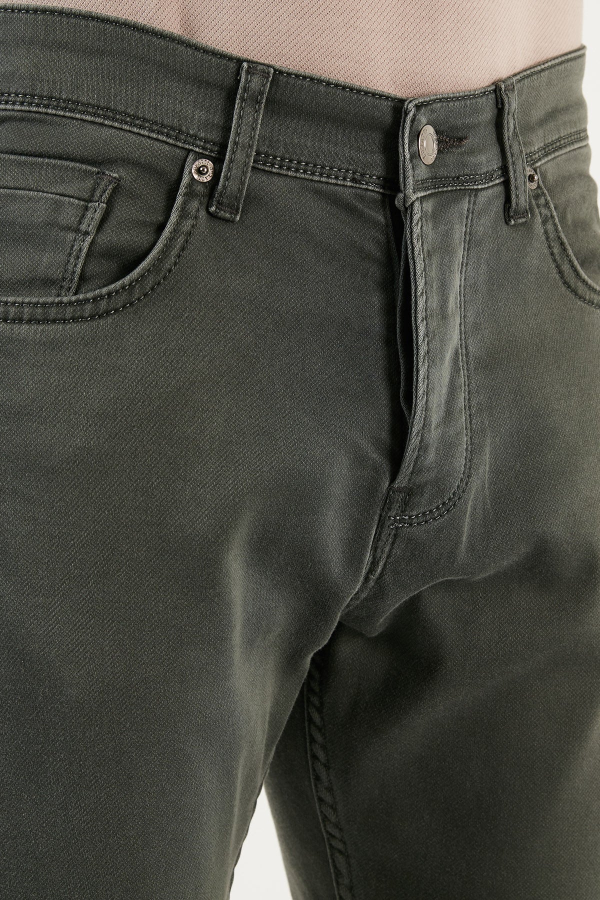 Buratti Pamuklu Normal Bel Regular Fit Jeans Erkek Kot Pantolon 6440304 HAKİ
