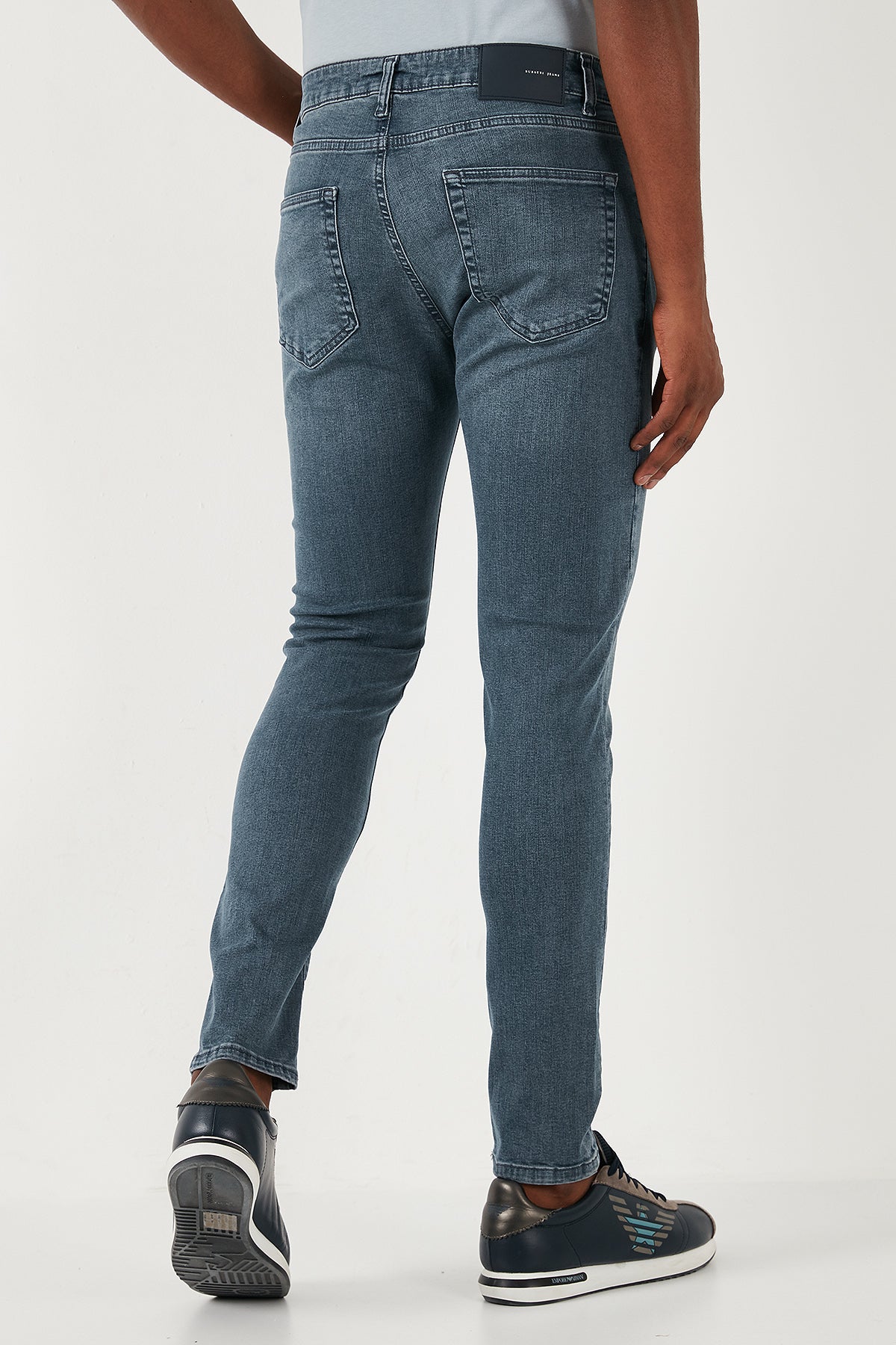 Buratti Streç Pamuklu Slim Fit Normal Bel Dar Paça Jeans Erkek Kot Pantolon 1120S02NAPOLI MAVİ