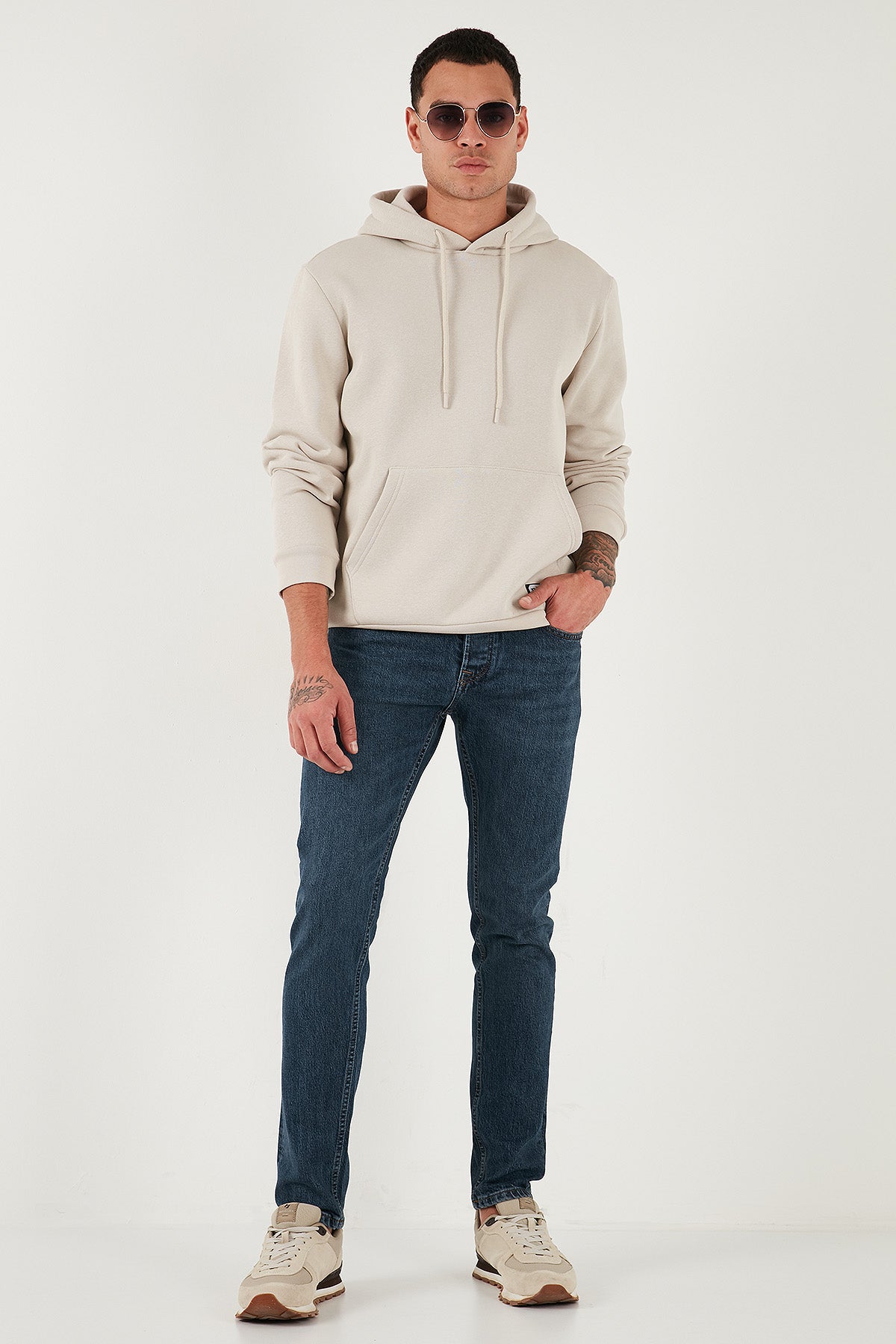 Buratti Pamuklu Slim Fit Normal Bel Dar Paça Jeans Erkek Kot Pantolon 1124C04NAPOLI LACİVERT
