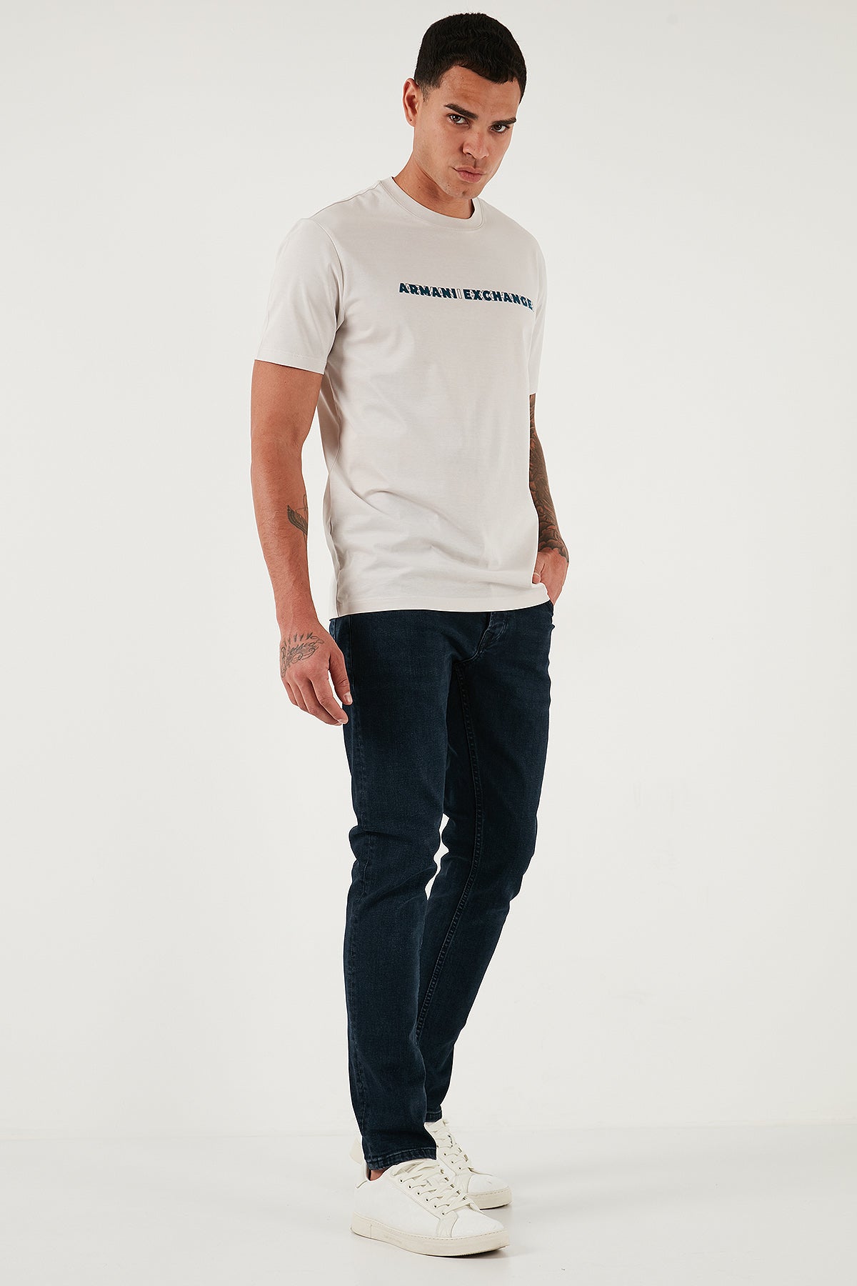 Buratti Streç Pamuklu Slim Fit Normal Bel Dar Paça Jeans Erkek Kot Pantolon 1124C47NAPOLI LACİVERT