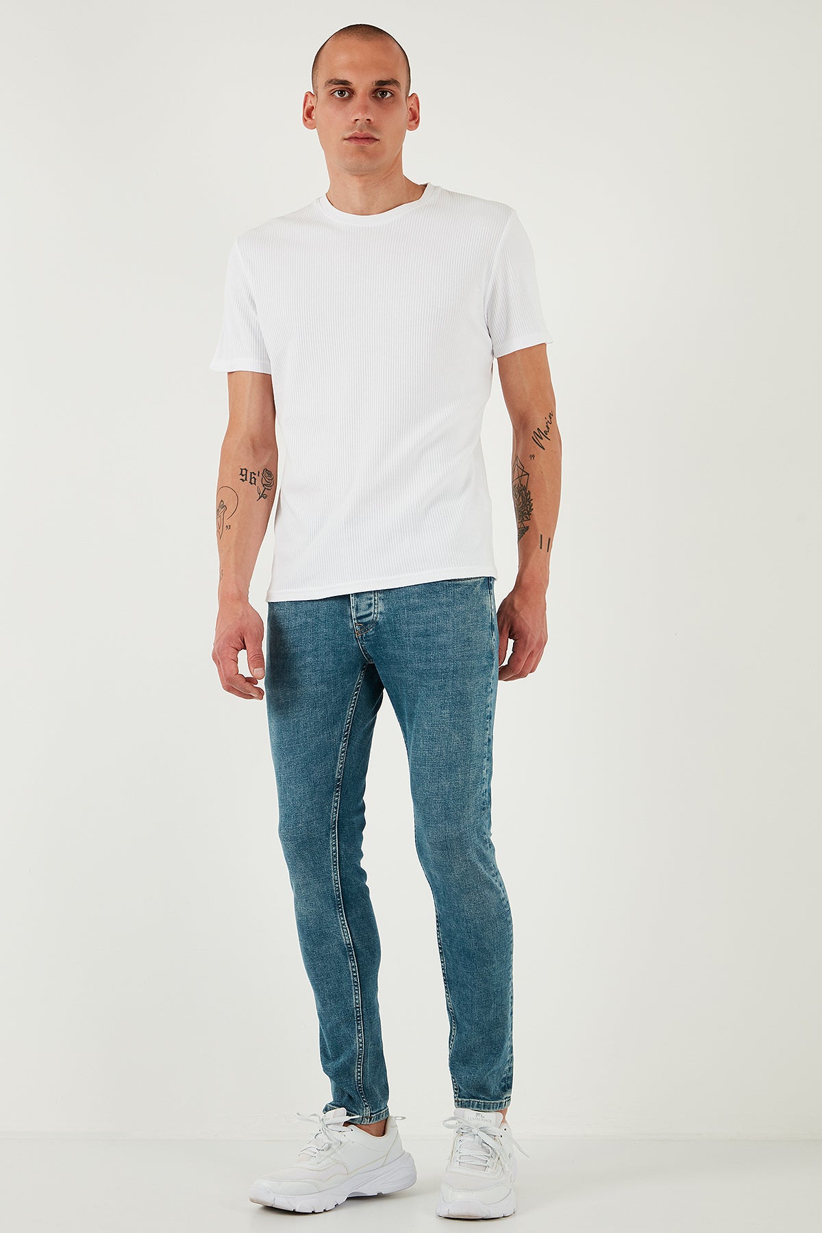 Buratti Streç Pamuklu Slim Fit Normal Bel Dar Paça Jeans Erkek Kot Pantolon 1124S52NAPOLI YEŞİL