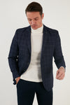 Buratti Slim Fit 6 Drop Çift Yırtmaçlı Blazer Erkek Ceket 216VASCONEW KOYU LACİVERT