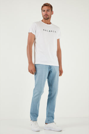 Buratti Streç Pamuklu Regular Fit Normal Bel Boru Paça Jeans Erkek Kot Pantolon 2201S512PARMA AÇIK MAVİ
