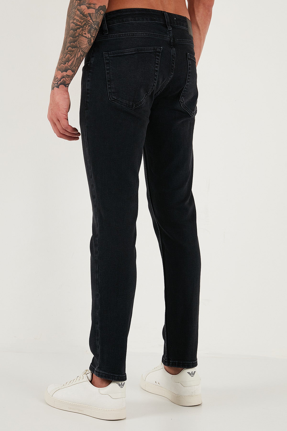 Buratti Pamuklu Regular Fit Normal Bel Boru Paça Jeans Erkek Kot Pantolon 2203C14PARMA SİYAH