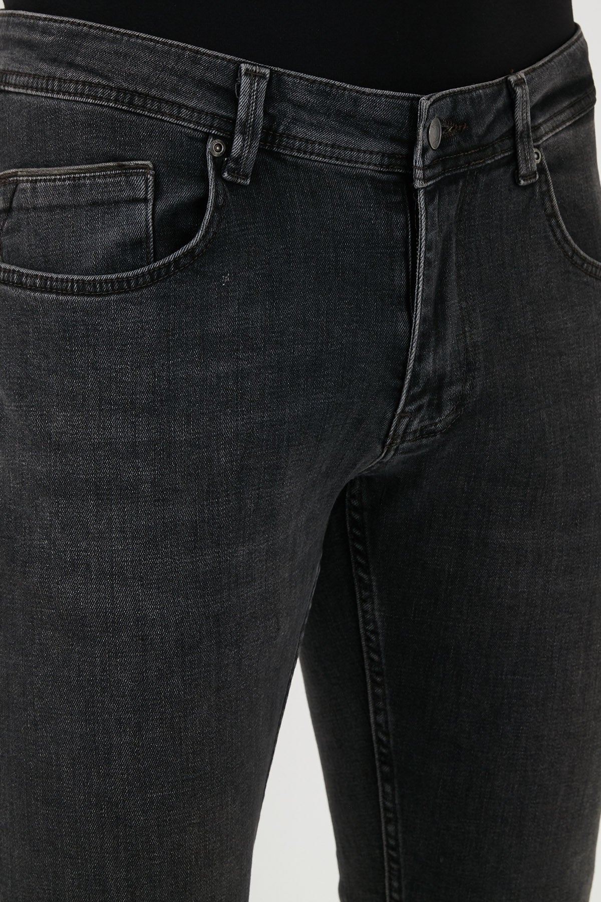 Buratti Normal Bel Regular Fit Boru Paça Jeans Erkek Kot Pantolon 2209J70PARMA SİYAH