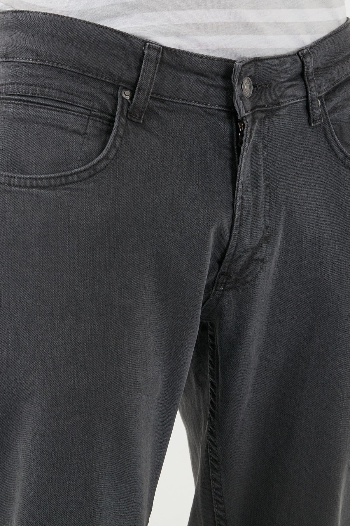 Buratti Normal Bel Regular Fit Boru Paça Jeans Erkek Kot Pantolon 2210J121PARMA GRİ