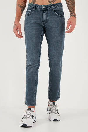 Buratti Pamuklu Regular Fit Normal Bel Boru Paça Jeans Erkek Kot Pantolon 2211C02PARMA MAVİ