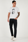 Buratti Pamuklu Regular Fit Normal Bel Boru Paça Jeans Erkek Kot Pantolon 2211C13PARMA SİYAH