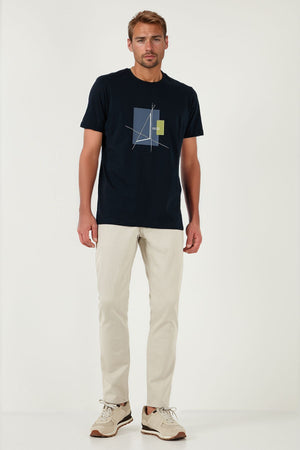 Buratti Pamuklu Regular Fit Normal Bel Boru Paça Jeans Erkek Kot Pantolon 2211S66PARMA NATUREL