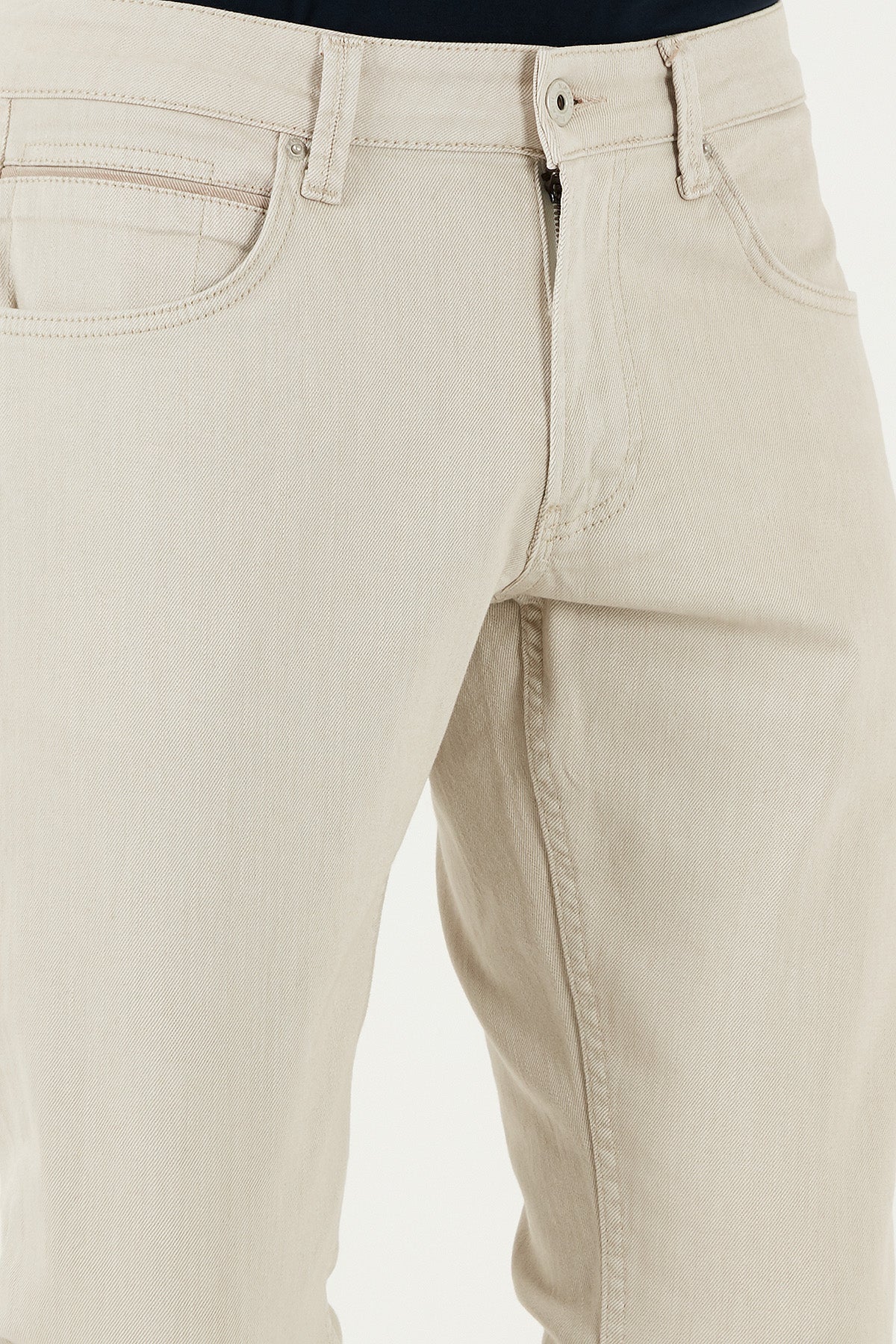 Buratti Pamuklu Regular Fit Normal Bel Boru Paça Jeans Erkek Kot Pantolon 2211S66PARMA NATUREL