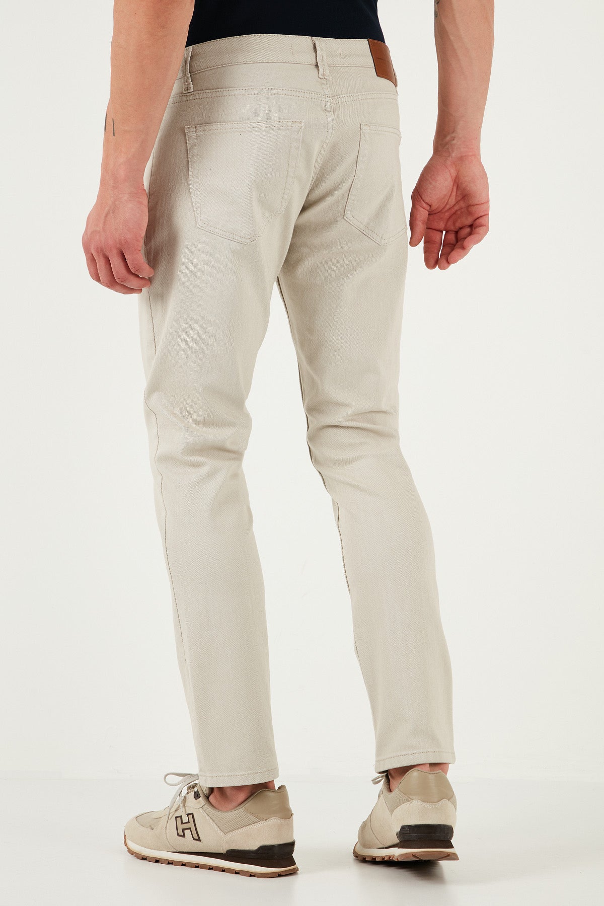 Buratti Pamuklu Regular Fit Normal Bel Boru Paça Jeans Erkek Kot Pantolon 2211S66PARMA NATUREL