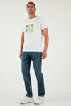 Buratti Pamuklu Regular Fit Normal Bel Boru Paça Jeans Erkek Kot Pantolon 2211S76PARMA MAVİ