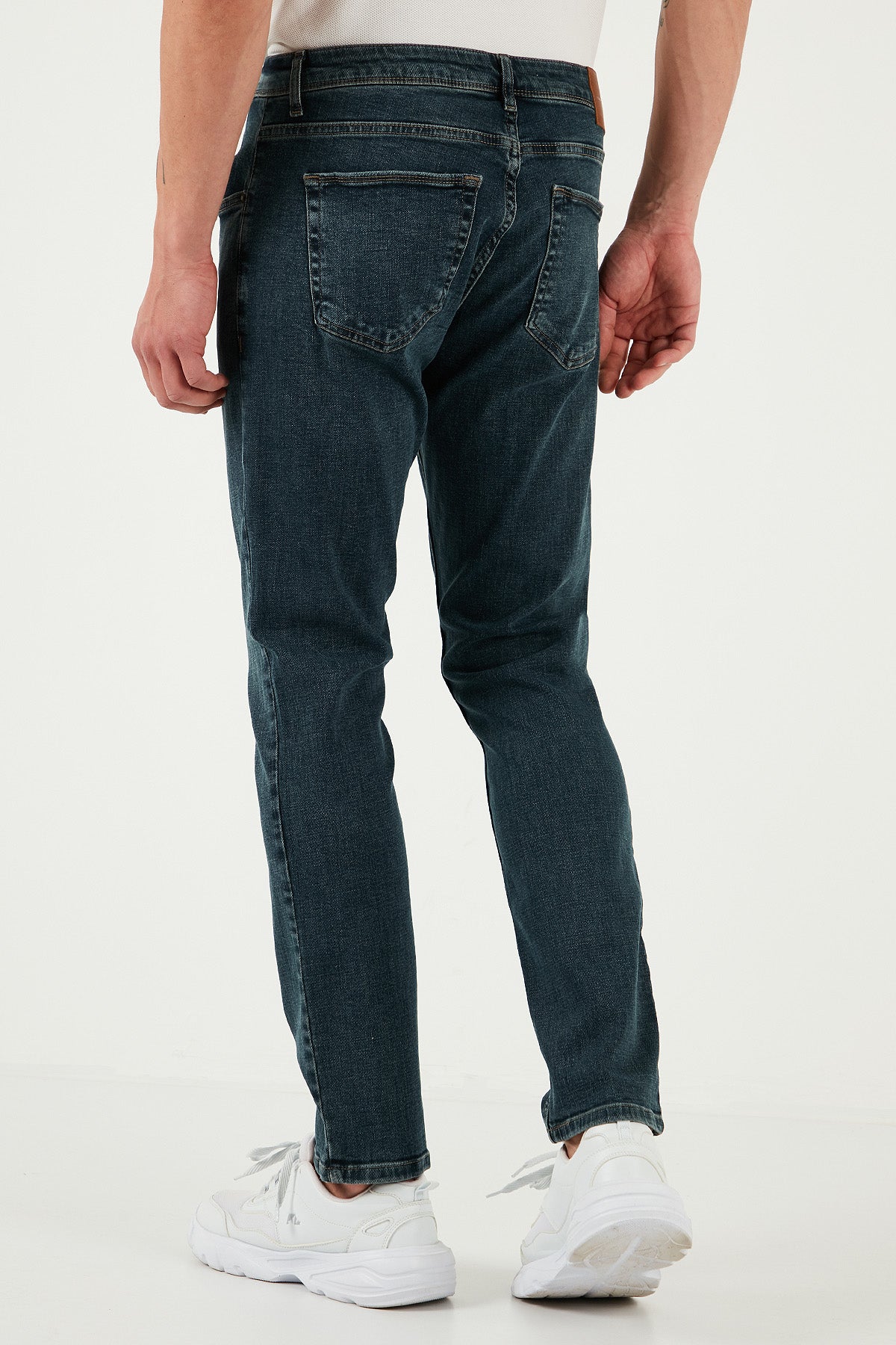 Buratti Pamuklu Slim Fit Yüksek Bel Dar Paça Jeans Erkek Kot Pantolon 3300S74TOKYO MAVİ