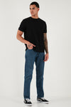 Buratti Pamuklu Comfort Fit Normal Bel Boru Paça Jeans Erkek Kot Pantolon 4400C17TEXAS MAVİ