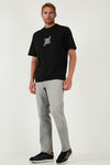 Buratti Streç Pamuklu Comfort Fit Yüksek Bel Boru Paça Jeans Erkek Kot Pantolon 4400S58TEXAS GRİ