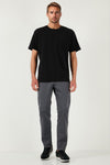 Buratti Streç Pamuklu Comfort Fit Yüksek Bel Boru Paça Jeans Erkek Kot Pantolon 4400S65TEXAS GRİ
