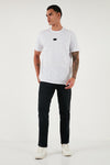 Buratti Streç Pamuklu Comfort Fit Yüksek Bel Boru Paça Jeans Erkek Kot Pantolon 4412C14TEXAS SİYAH