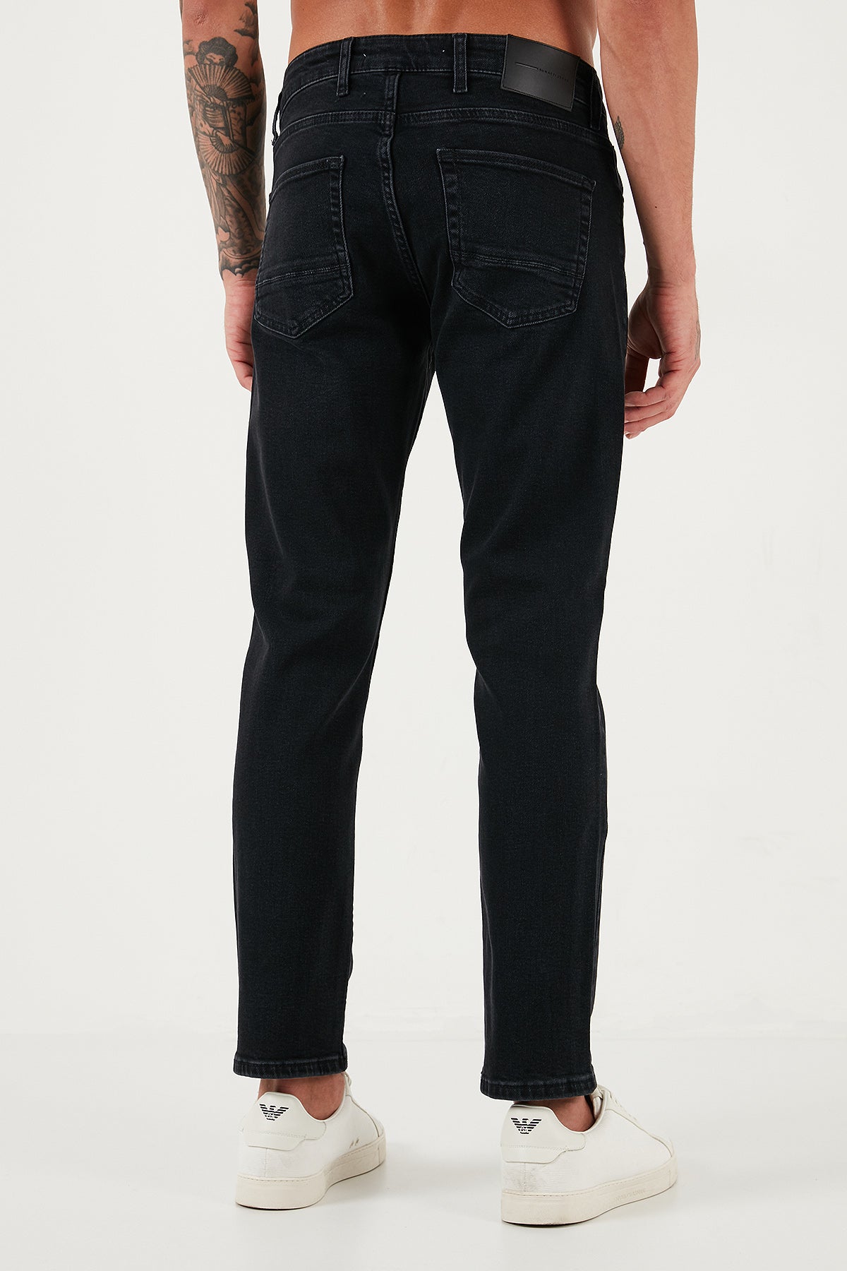Buratti Streç Pamuklu Comfort Fit Yüksek Bel Boru Paça Jeans Erkek Kot Pantolon 4412C14TEXAS SİYAH