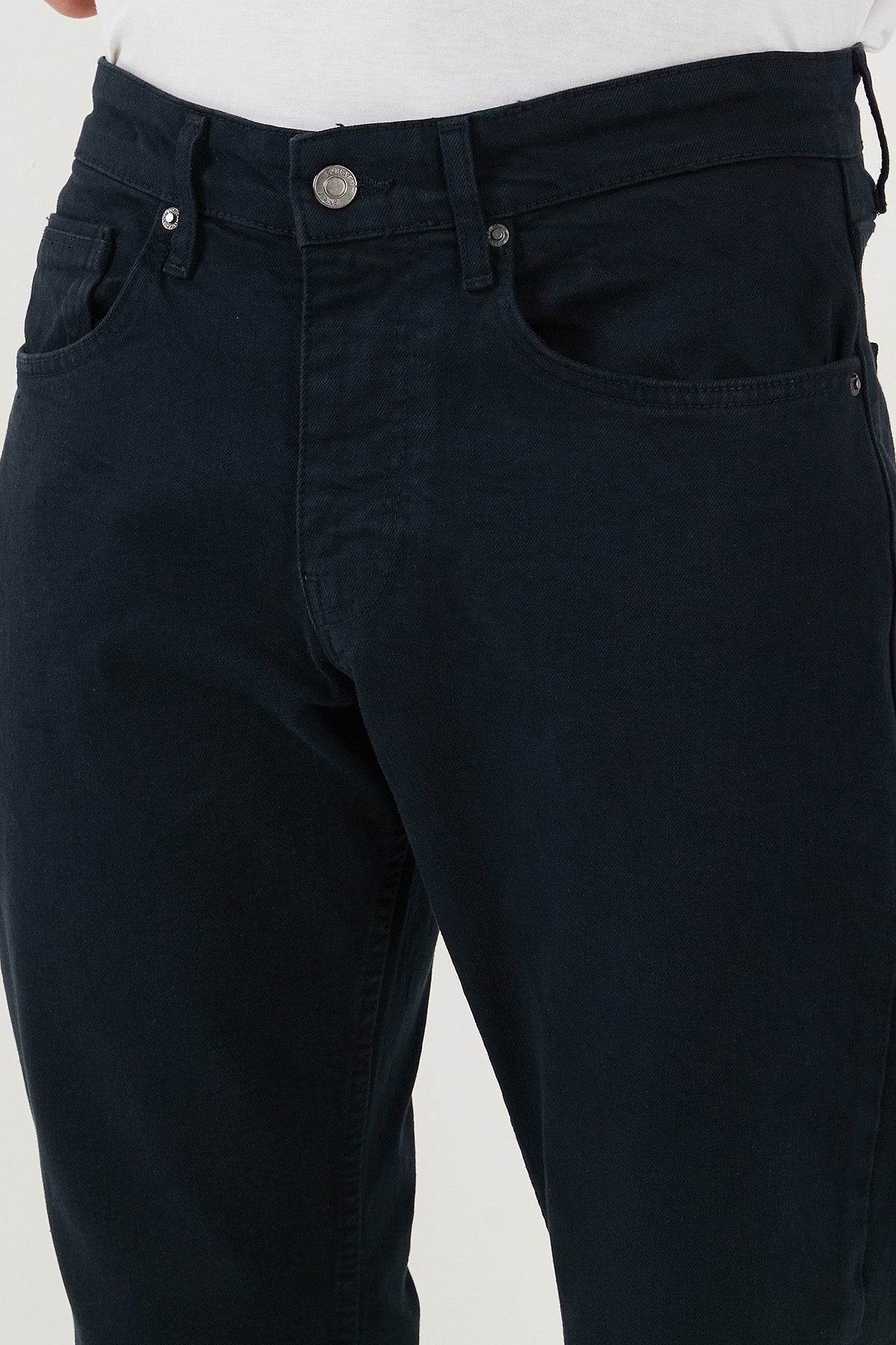 Buratti Pamuklu Comfort Fit Normal Bel Boru Paça Jeans Erkek Kot Pantolon 4412C19TEXAS LACİVERT