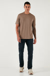Buratti Streç Pamuklu Comfort Fit Yüksek Bel Boru Paça Jeans Erkek Kot Pantolon 4412C25TEXAS MAVİ