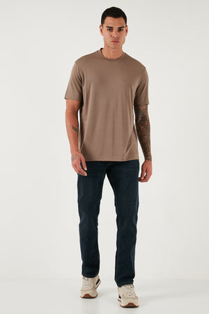 Buratti Streç Pamuklu Comfort Fit Yüksek Bel Boru Paça Jeans Erkek Kot Pantolon 4412C25TEXAS MAVİ