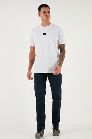 Buratti Streç Pamuklu Comfort Fit Yüksek Bel Boru Paça Jeans Erkek Kot Pantolon 4412C27TEXAS LACİVERT