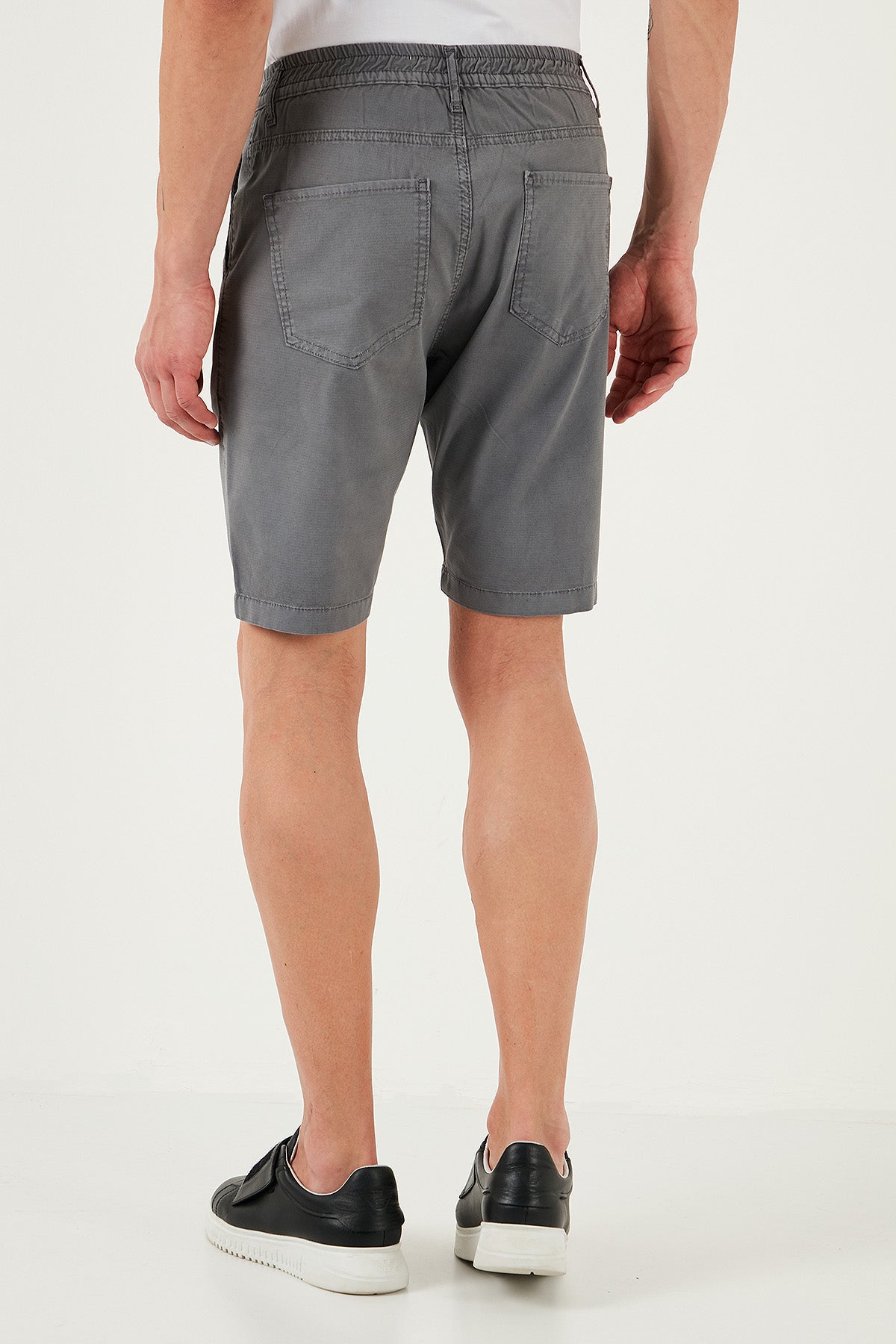 Buratti Pamuklu Slim Tapered Bermuda Erkek Şort 4503S67SMILANO GRİ