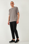 Buratti Slim Fit Lastikli Bel Boru Paça Kemer Detaylı Pantolon Erkek Kot Pantolon 5543S86JMILANO SİYAH
