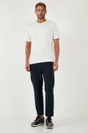 Buratti Slim Fit Lastikli Bel Boru Paça Kemer Detaylı Erkek Pantolon 5543S86JMILANO LACİVERT