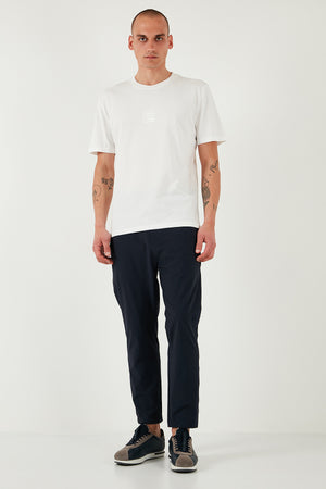 Buratti Slim Fit Lastikli Bel Boru Paça Kemer Detaylı Pantolon Erkek Kot Pantolon 5543S86JMILANO LACİVERT