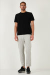 Buratti Slim Fit Lastikli Bel Boru Paça Kemer Detaylı Erkek Pantolon 5543S86JMILANO GRİ
