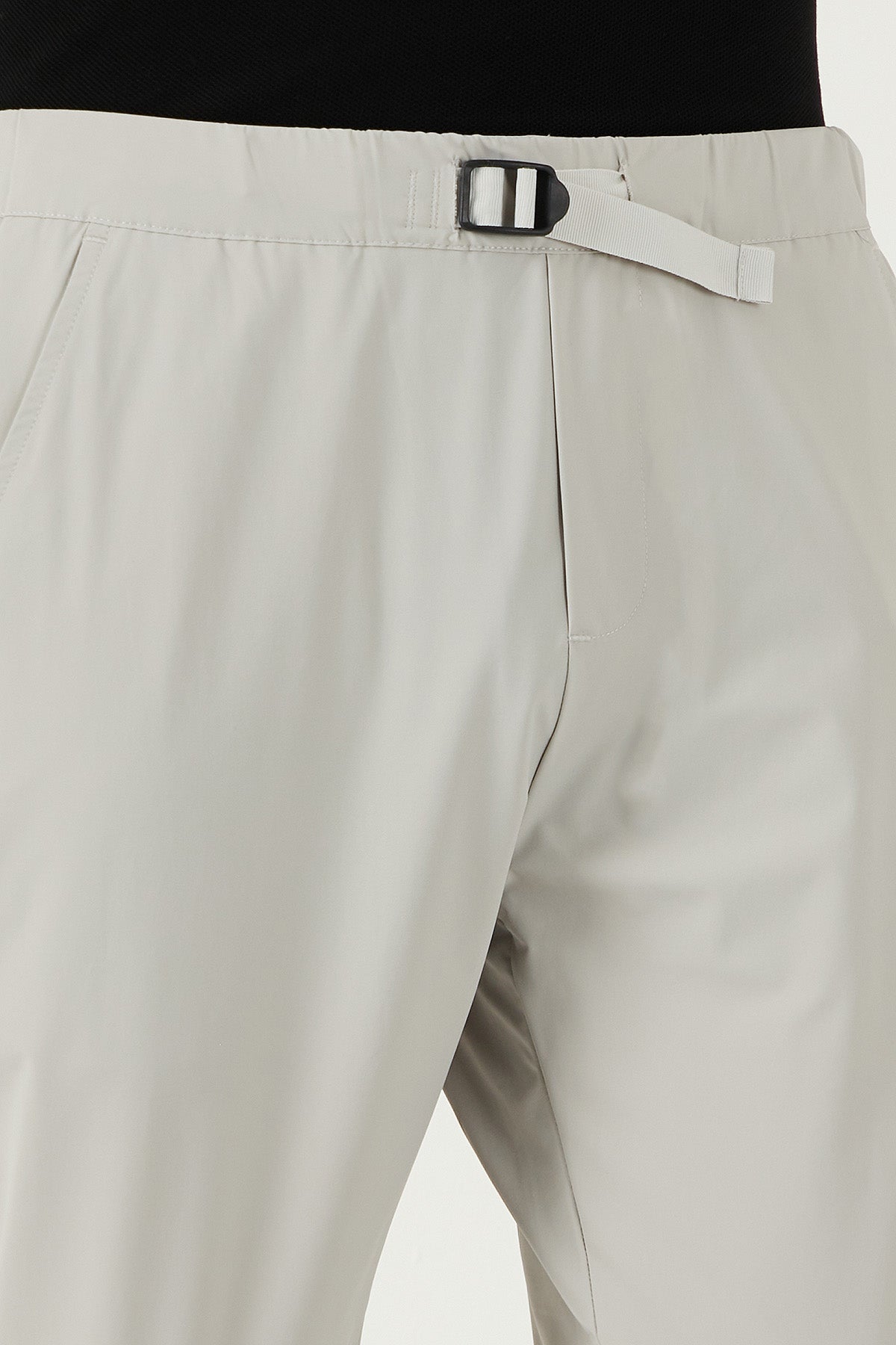 Buratti Slim Fit Lastikli Bel Boru Paça Kemer Detaylı Erkek Pantolon 5543S86JMILANO GRİ