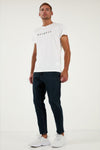 Buratti Pamuklu Slim Tapered Normal Bel Daralan Paça Jeans Erkek Kot Pantolon 5900S80MILANO LACİVERT