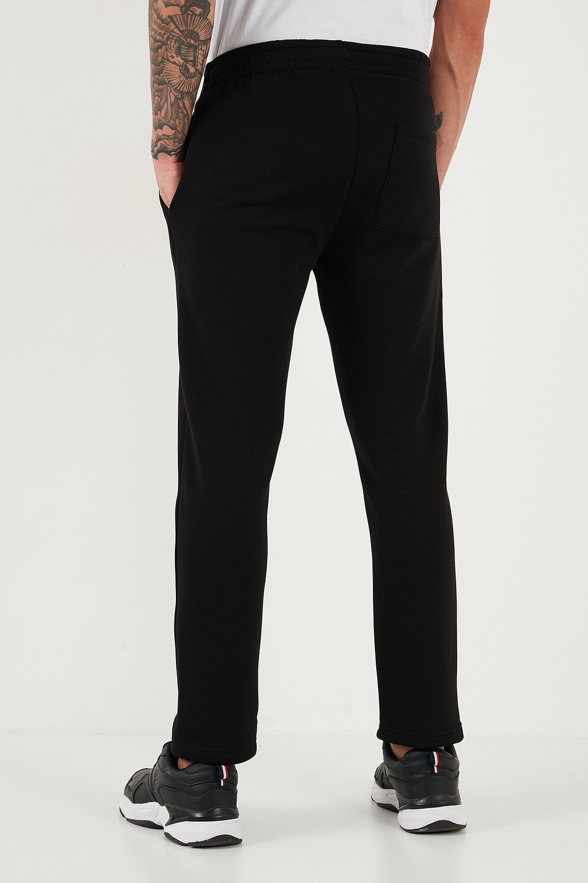 Buratti Pamuklu Regular Fit Normal Bel Şardonlu Erkek Eşofman Altı 5908040 SİYAH