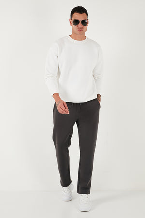 Buratti Pamuklu Regular Fit Normal Bel Şardonlu Erkek Eşofman Altı 5908040 ANTRASİT