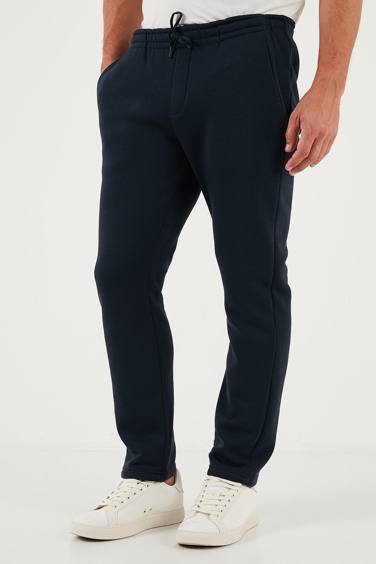 Buratti Pamuklu Regular Fit Normal Bel Şardonlu Erkek Eşofman Altı 5908040 KOYU LACİVERT
