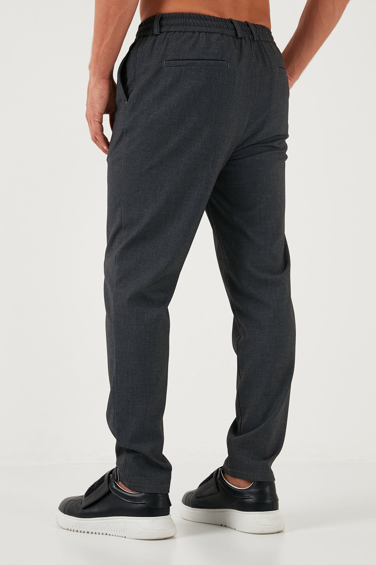 Buratti Slim Fit Normal Bel Düz Paça Erkek Pantolon 6134516 GRİ