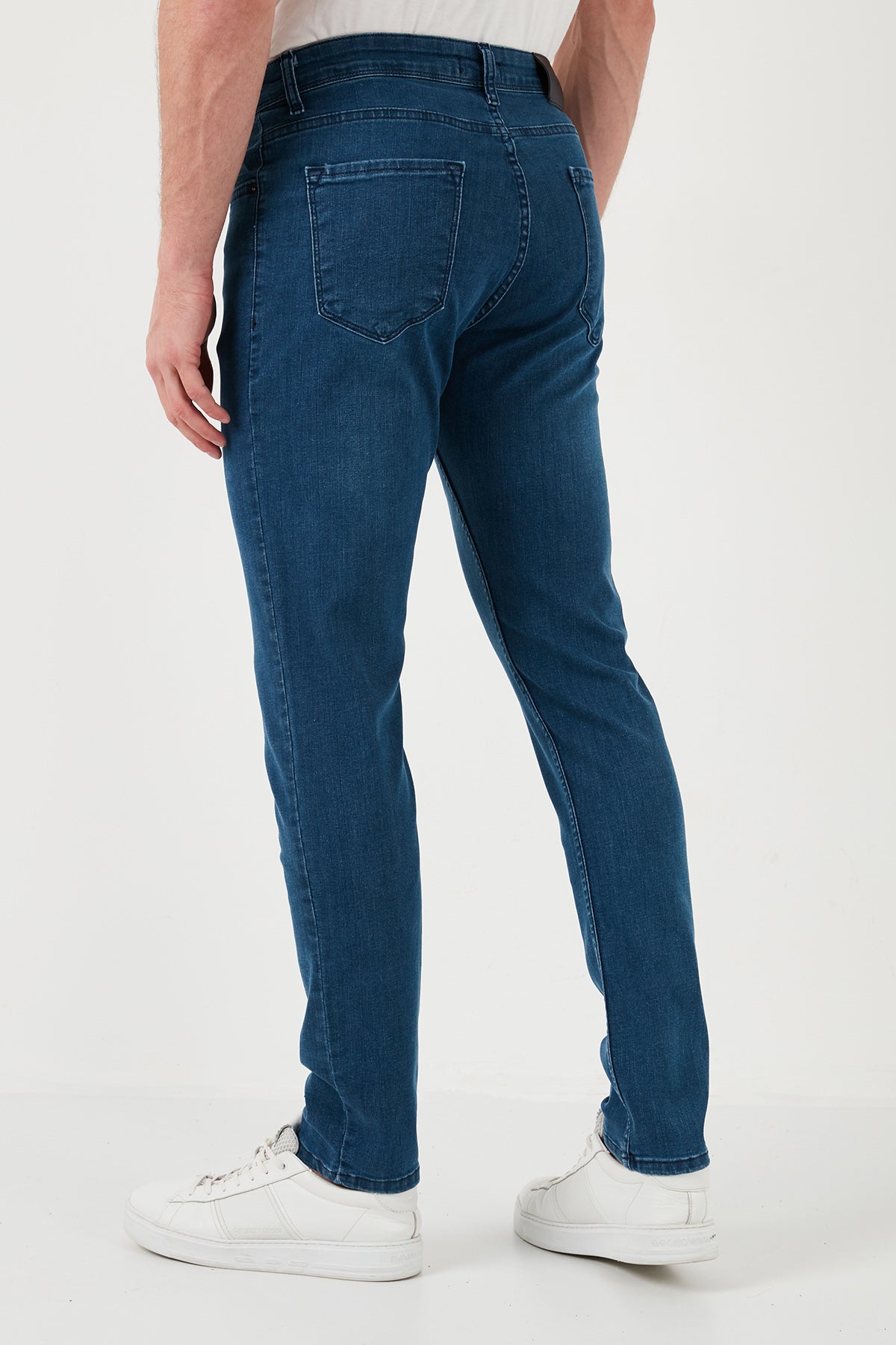 Buratti Yüksek Bel Slim Fit Jeans Erkek Kot Pantolon 6440305 KOYU MAVİ