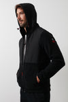 Buratti Kapüşonlu Dik Yaka Şardonlu Slim Fit Erkek Sweat 5655268 SİYAH-SİYAH