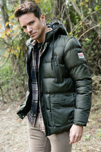 Buratti Slim Fit Kapüşonlu Cepli % 100 Pamuk Erkek Mont 5712069 HAKİ