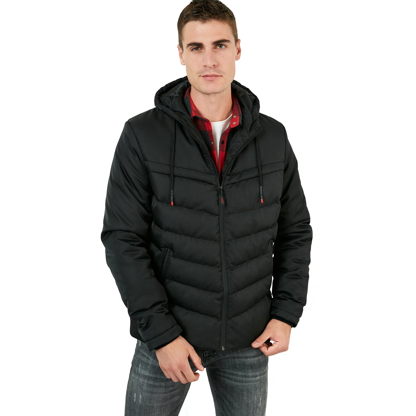 Buratti Slim Fit Kapüşonlu Cepli % 100 Pamuk Erkek Mont 5712070 SİYAH-SİYAH