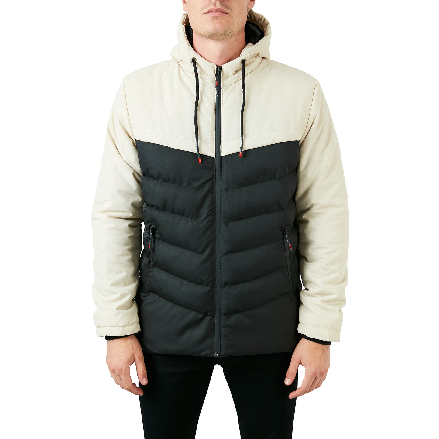 Buratti Slim Fit Kapüşonlu Cepli % 100 Pamuk Erkek Mont 5712070 TAŞ