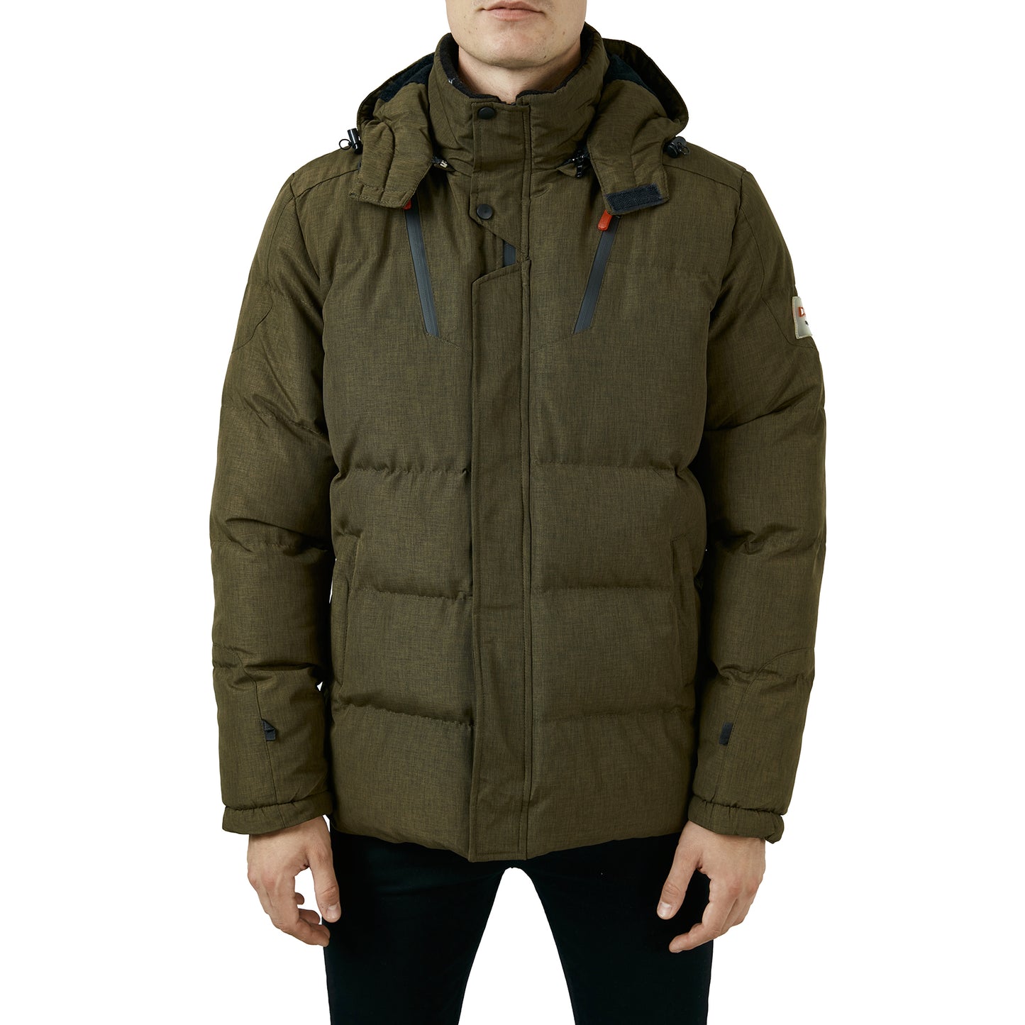 Buratti Peluş Astarlı Çıkarılabilir Kapüşonlu % 100 Pamuk Slim Fit Erkek Mont 571741 HAKİ