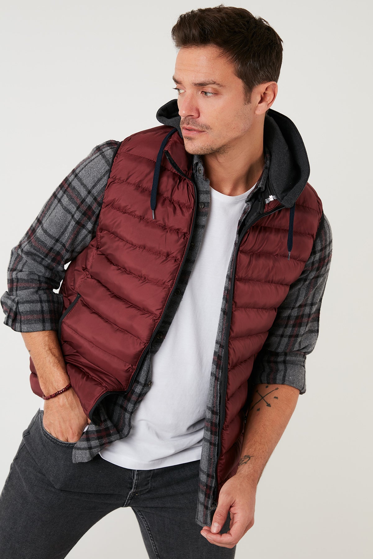Buratti Erkek Yelek 5852020 BORDO