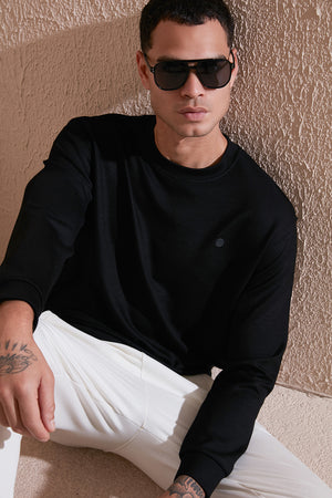 Buratti Regular Fit Bisiklet Yaka Uzun Kollu Erkek Sweat 5901066 SİYAH