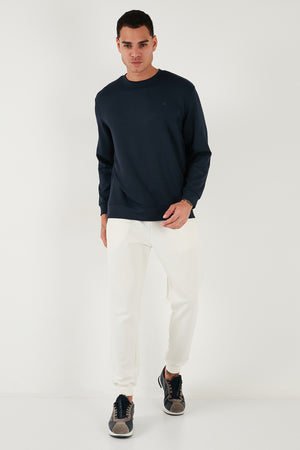 Buratti Regular Fit Bisiklet Yaka Uzun Kollu Erkek Sweat 5901066 LACİVERT